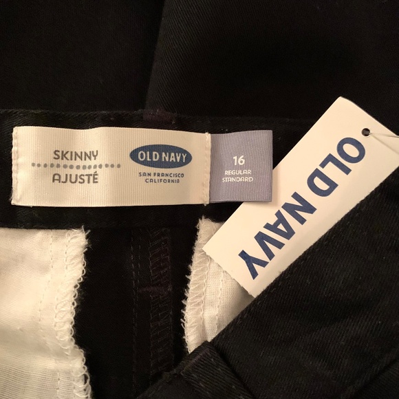 Old Navy Boys Skinny Black Pants Size 16R - Picture 8 of 10